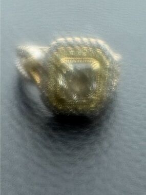 Canary Diamond platinum ring